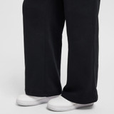 Nike Sportswear Girls' Club Fleece Wide Length Pants in Black detail view