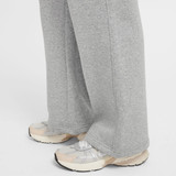 Nike Sportswear Girls' Club Fleece Wide Length Pants in Dark Grey hem detail