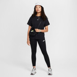 Nike Girls' Sportswear Classic High Waisted Leggings Black detail view