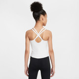 Nike Girls' One Tank Top White back view