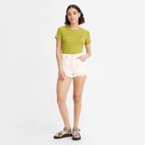 Levi's Women's 501 Original High Rise Shorts in White Board