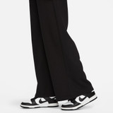 Nike Women's Club Fleece Mid Rise Wide Leg Sweatpants in Black side view