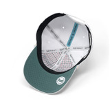 The Melin A-Game Hydro Links Snapback Hat in White/Green