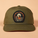 Texas Hill Country Provisions River Temptress Snapback in Olive Green product shot
