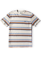The Vissla Boys' Journey Eco Pocket Tee in Dune Stripes