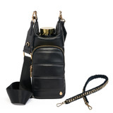 Wanderfull Vegan Leather Hydrobag in Black worn by person