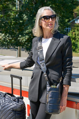 Wanderfull Vegan Leather Hydrobag in Black lifestyle scene