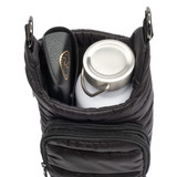 Wanderfull Handle Hydrobag in Black Matte, interior view
