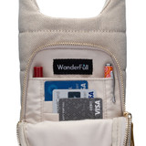 Wanderfull Canvas Hydrobag Oatmeal Canvas with Thin Leather Strap interior