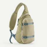 Patagonia Atom 8L Sling Bag in weathered stone, front view angle
