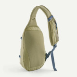 Patagonia Atom 8L Sling Bag in weathered stone, back view angle