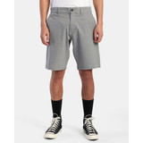 RVCA Men's Balance Hybrid Shorts Black front view