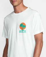 The RVCA Men's Puerto Nuevo Tee in Antique White