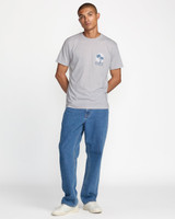 RVCA Men's Puerto Nuevo Tee in Lilac detail view