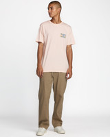 RVCA Men's Exotica Tee Peach front view