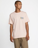 RVCA Men's Exotica Tee Peach detail view
