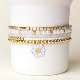 The Darling Effect Tumbler Bracelet Stack in Daisy Dream