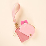 The Darling Effect Dynamic Duo Pouch Wristlet in Rose