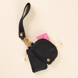 The Darling Effect Dynamic Duo Pouch Wristlet in Black