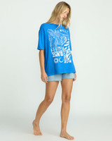 Billabong Women's Summer Nights Tee in True Blue