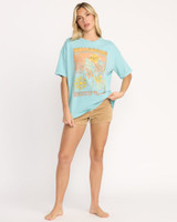 Billabong Women's Daylight Blooms Tee in Misty Blue