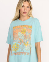 Billabong Women's Daylight Blooms Tee in Misty Blue