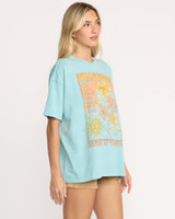 Billabong Women's Daylight Blooms Tee in Misty Blue