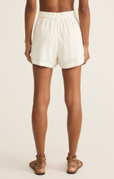 Z Supply Women's Topanga Linen Shorts in White