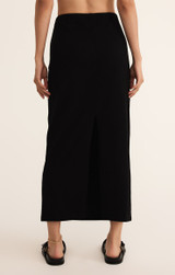 Z Supply Women's Gail Midi Skirt in True Black
