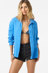 O'Neill Women's Leni Relaxed Long Sleeve Top in Regatta
