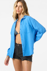 O'Neill Women's Leni Relaxed Long Sleeve Top in Regatta