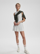 Varley Women's Clemency Mid Rise Skort in White detail view