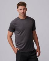 Rhone Men's Atmosphere Tee in Asphalt Heather
