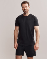 Rhone Atmosphere Tee True Black Heather back