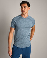 Rhone Atmosphere Tee Cape Blue Heather back