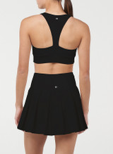 Thrive Societe Women's Endure Zip Bra Black back view