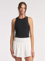 Thrive Societe Women's Endure Rib Bra Tank Top in Black