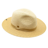 Peter Grimm Women's Bruce Wide Brim Hat natural straw front view