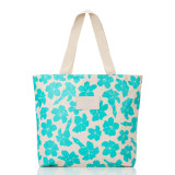 Aloha Collection Day Tripper Tote Bag in Puakenikeni Buds - Blue Lagoon