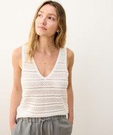 Marine Layer Women's Finley Sweater Tank Top in White