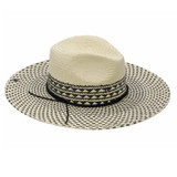 Peter Grimm Women's Leone Wide Brim Hat natural straw front view