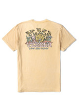 The Vissla Men's Snails Pace Cosmic Wash Tee in Yellow