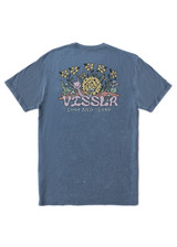 The Vissla Men's Snails Pace Cosmic Wash Tee in Blue