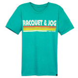 Racquet & Jog Bueller Tee in Green