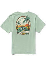 The Vissla Men's Captain Pocket Tee in Agave Green