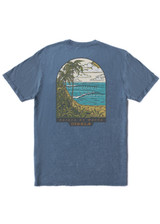The Vissla Boys' Cove Cosmic Wash Tee in Blue