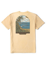 The Vissla Boys' Cove Cosmic Wash Tee in Yellow