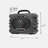 The Turtlebox Gen 3 Speaker in Thunderhead Charcoal Gray