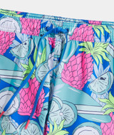 The Vineyard Vines Men's Chappy 5 inch Printed Swim Trunks in Blue Floral