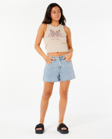 Rip Curl Women's Butterfly Rib Tank in Natural